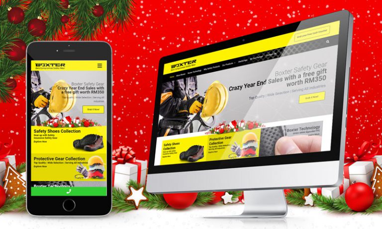 website design for safety footwear manufacturer company