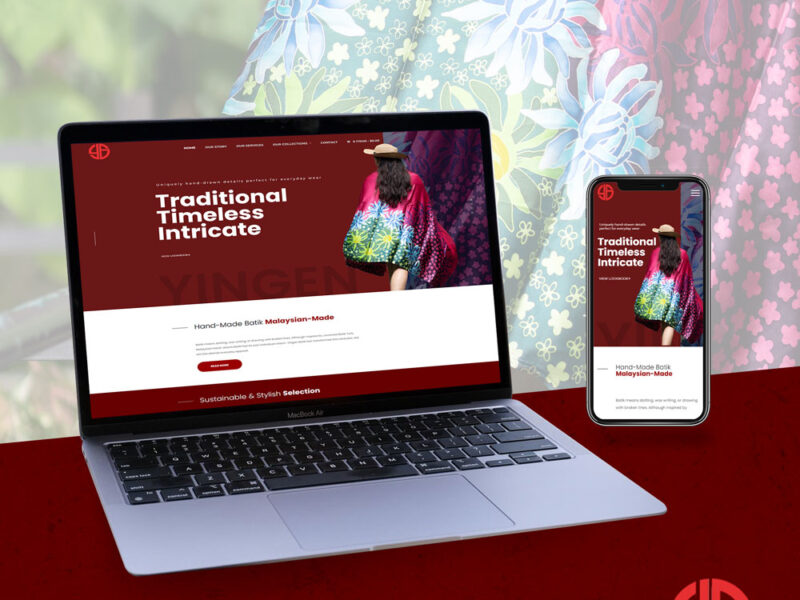 website designwebsite development for handcrafted batik company