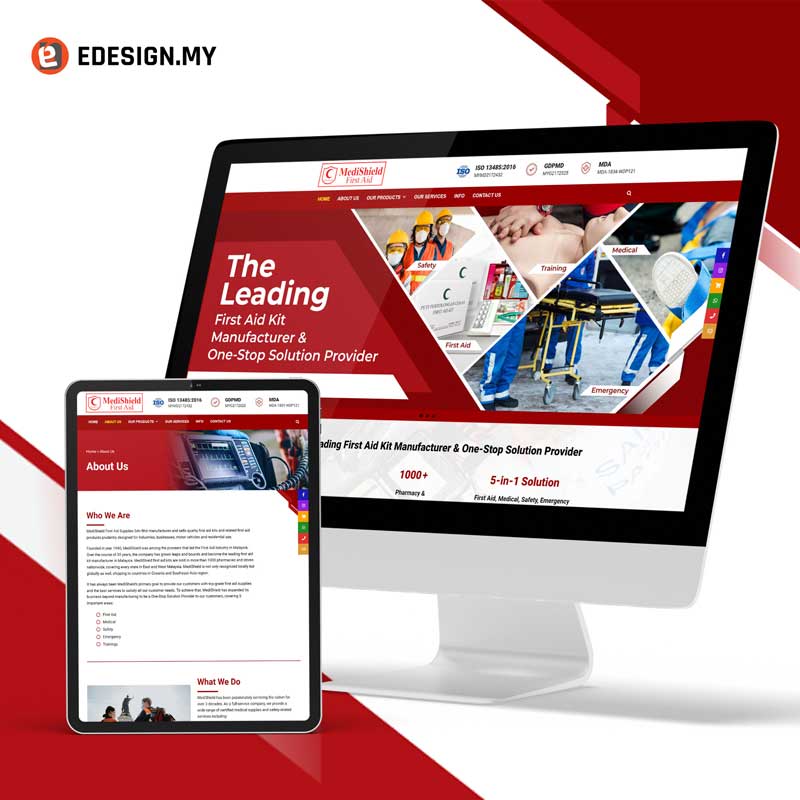 Medishield Website Design