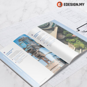 Construction project portfolio company profile design
