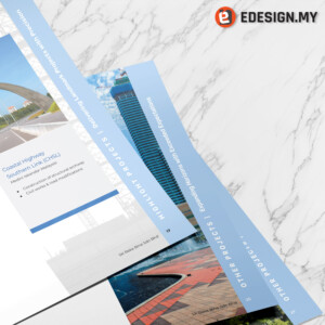 Construction project portfolio company profile design