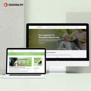 Website homepage designed to present AHC Medical’s healthcare product range clearly