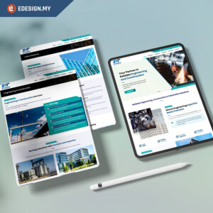 Engineering company profile and website design by eDesign